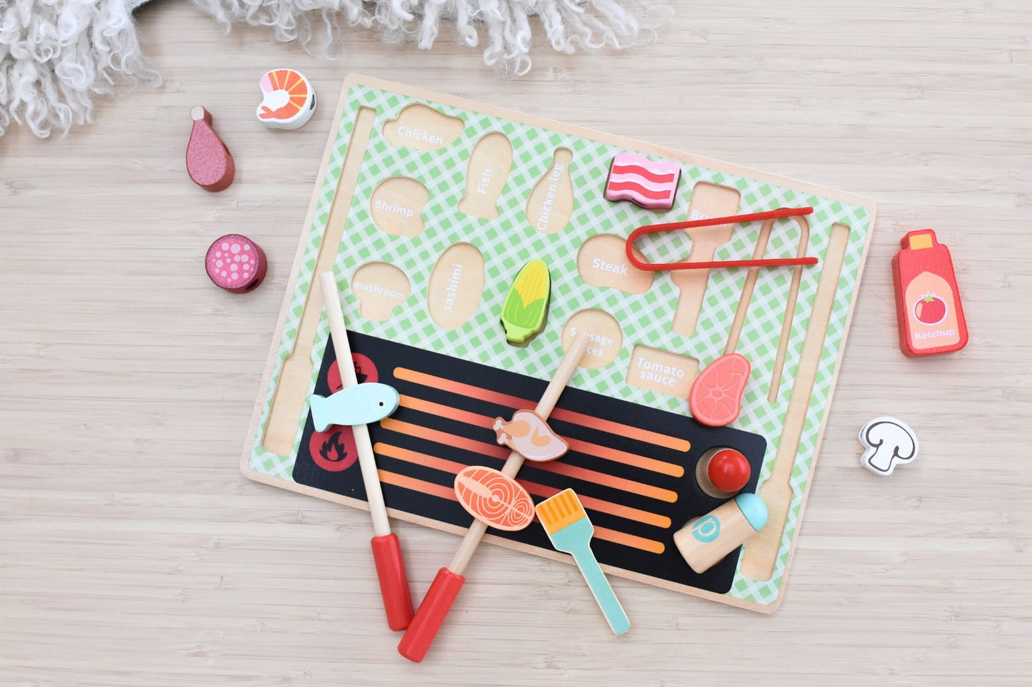Wooden Grill Play Set