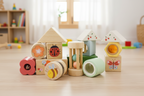 Wooden Spring Insect Activity Blocks