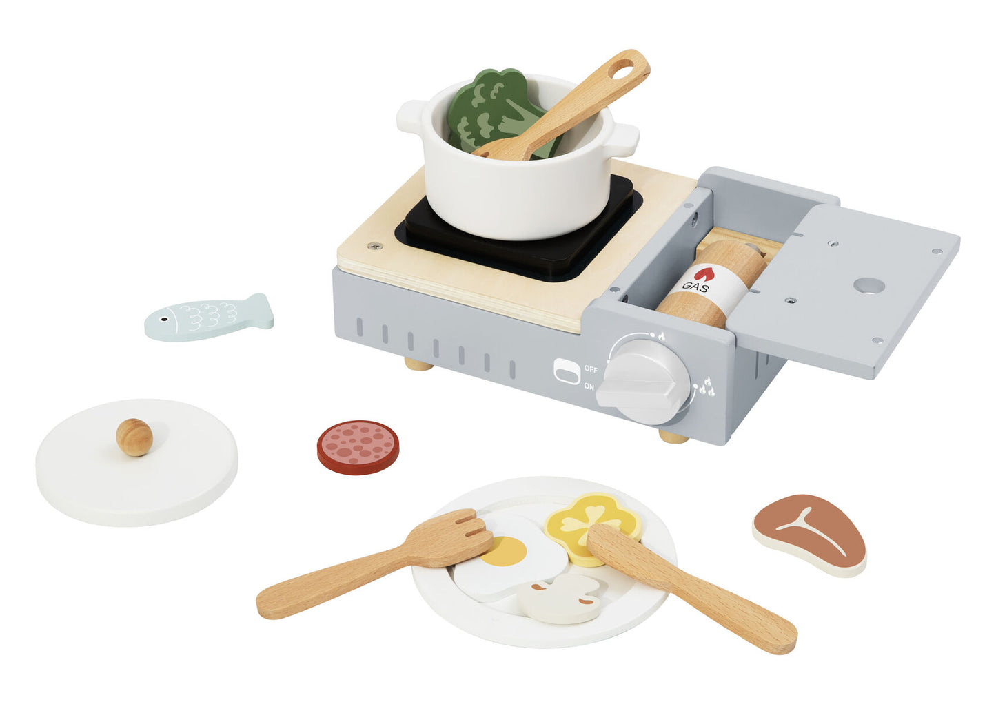 Wooden Camping Stove Set