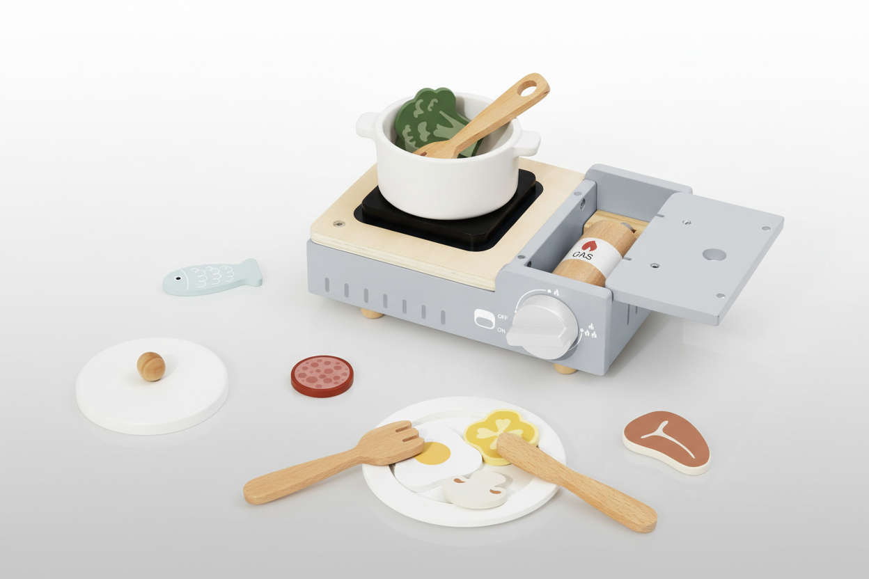 Wooden Camping Stove Set