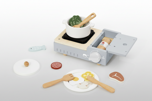 Wooden Camping Stove Set