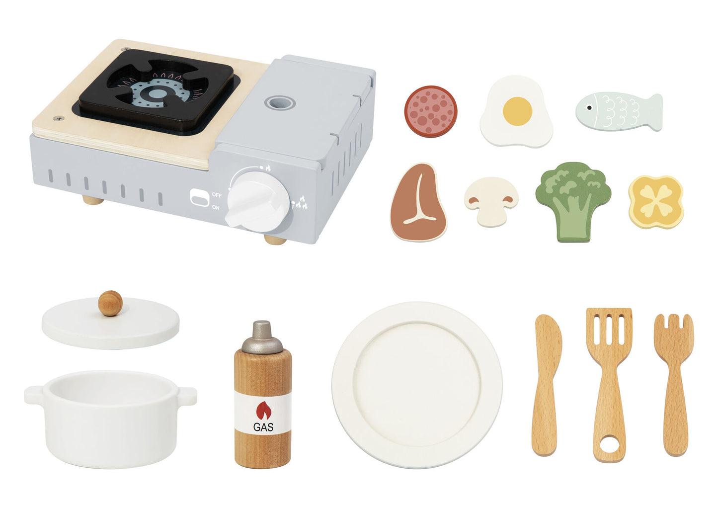Wooden Camping Stove Set