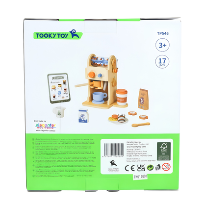 Wooden Coffee Machine Playset