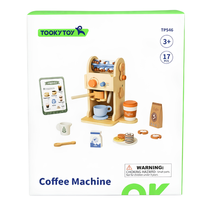 Wooden Coffee Machine Playset