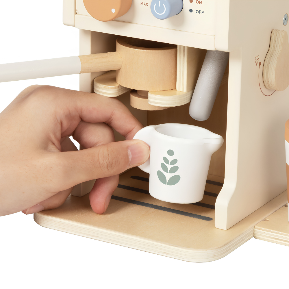Wooden Coffee Machine Playset