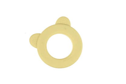 Silicone Bear Teether – Pink or Yellow