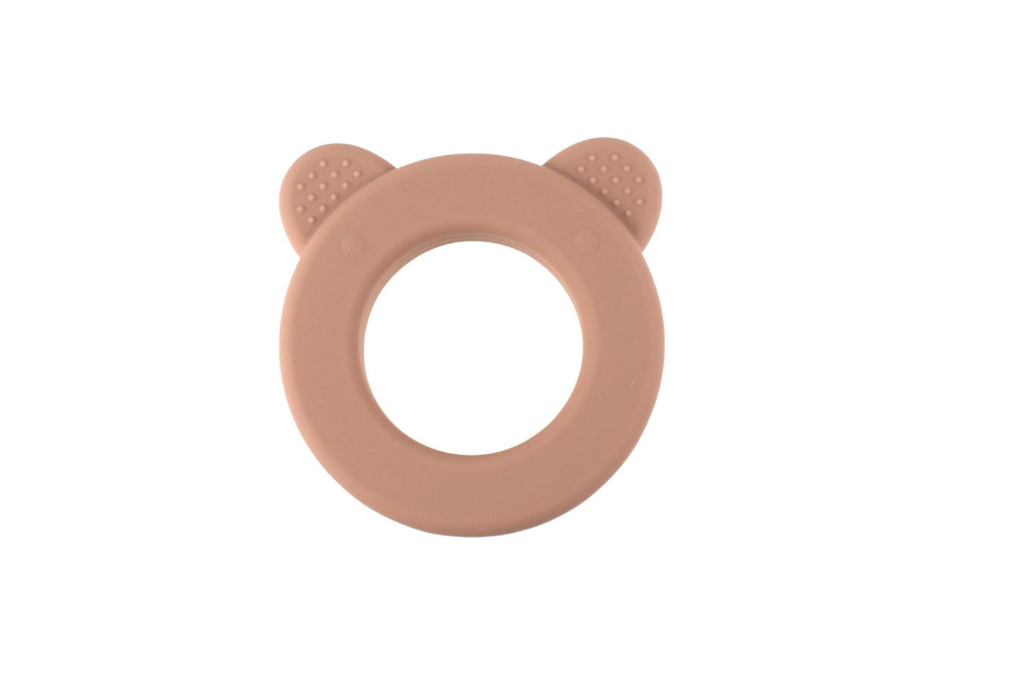 Silicone Bear Teether – Pink or Yellow