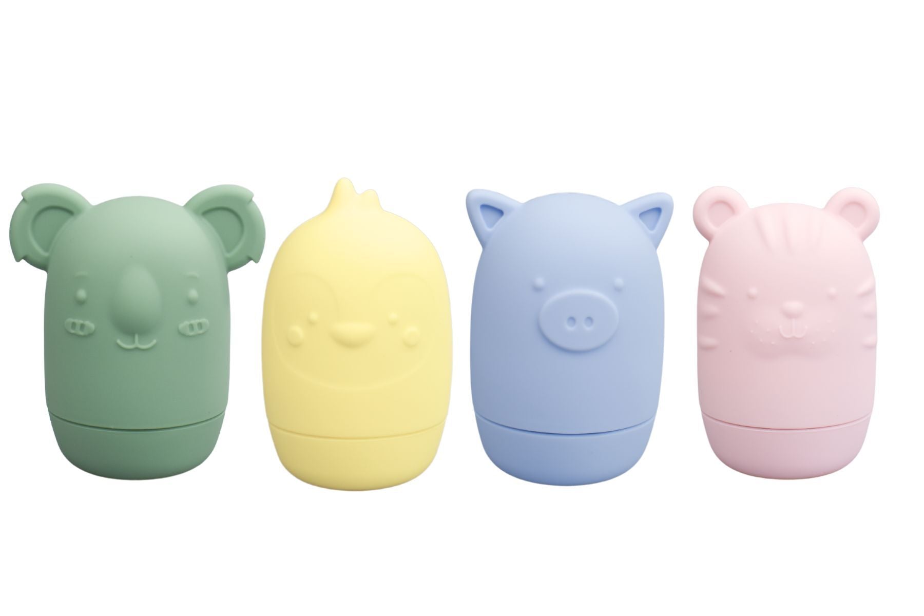 Silicone Brave Beasts Animal Pourers - 4 Pcs