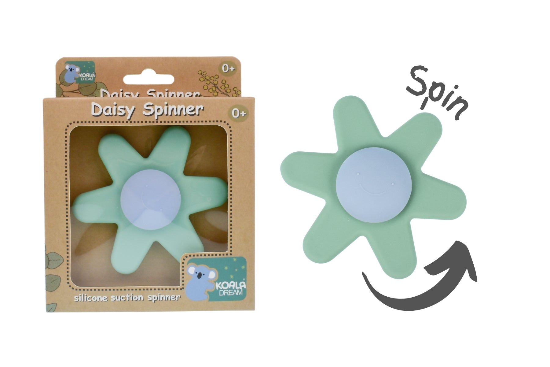 Silicone Spinning Daisy - Suction Sensory Spinner - 2 Designs