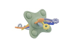 Silicone Pop & Pull Sensory Teether - Textured Pull-Cord Teething Toy