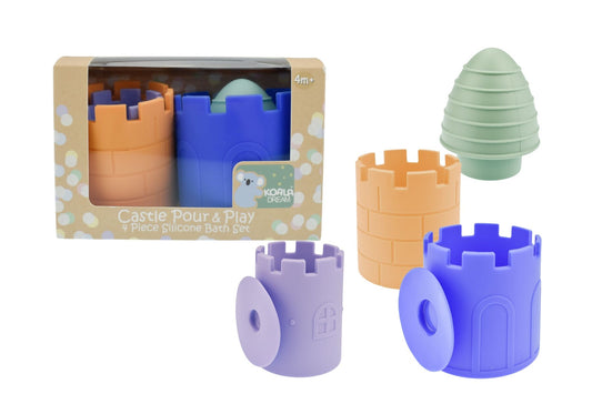 Silicone Castle Pour & Play - 4 Pcs