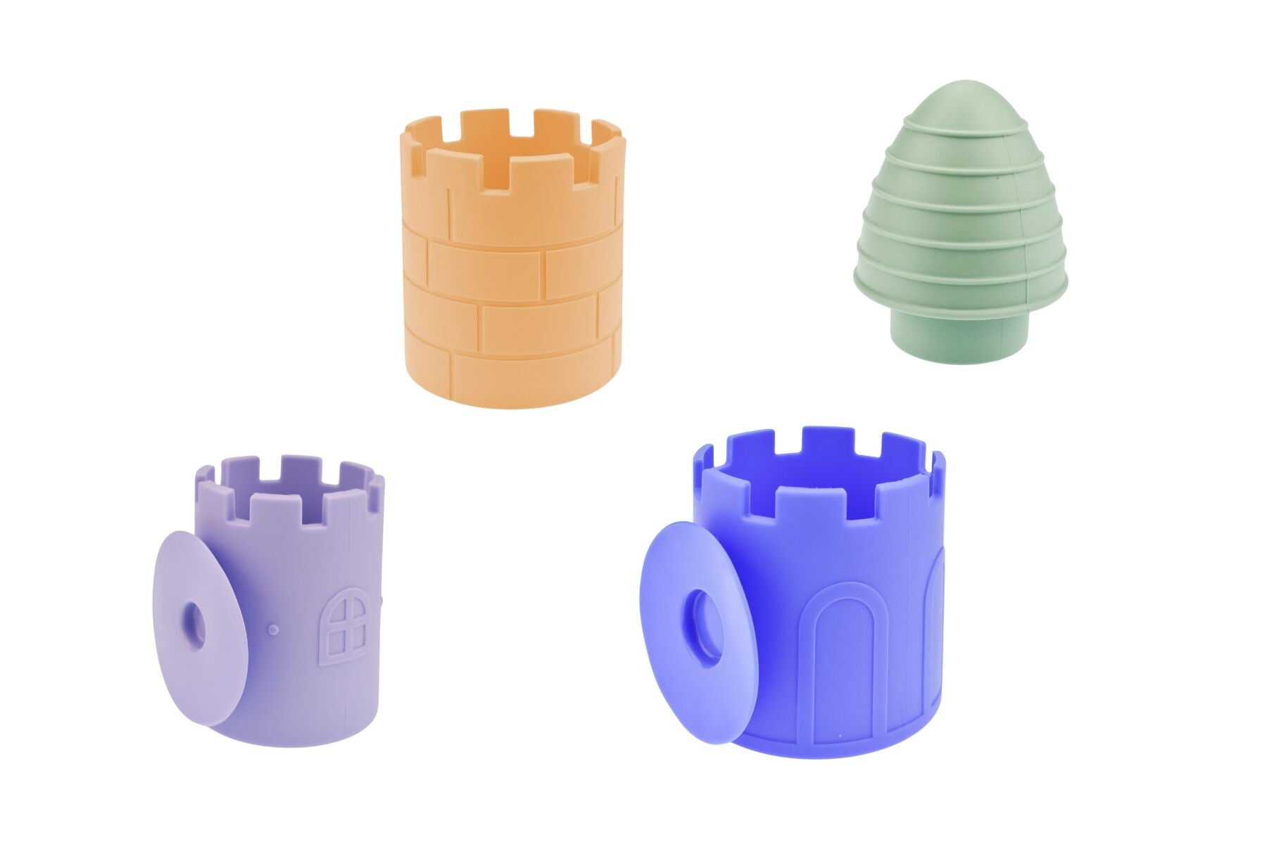 Silicone Castle Pour & Play - 4 Pcs
