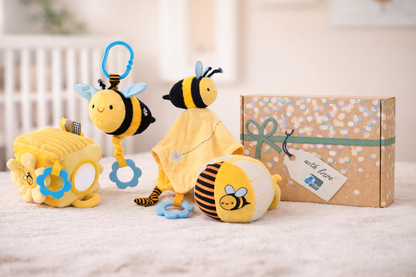 Snuggle Buddy Hunny Bee Plush Gift Set – 4 Piece | Koala Dream