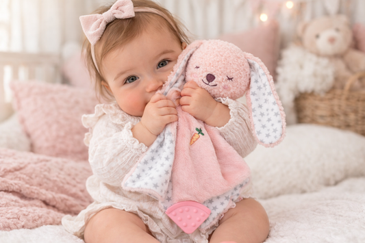 Snuggle Buddy Berry Bunny Blanket - Soft Plush Comforter for Newborns