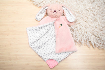 Snuggle Buddy Berry Bunny Blanket - Soft Plush Comforter for Newborns