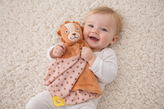 Snuggle Buddy Hugsworth Lion Blanket - Soft Plush Baby Comforter