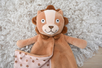 Snuggle Buddy Hugsworth Lion Blanket - Soft Plush Baby Comforter