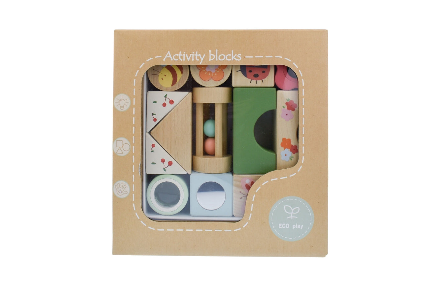 Wooden Spring Insect Activity Blocks