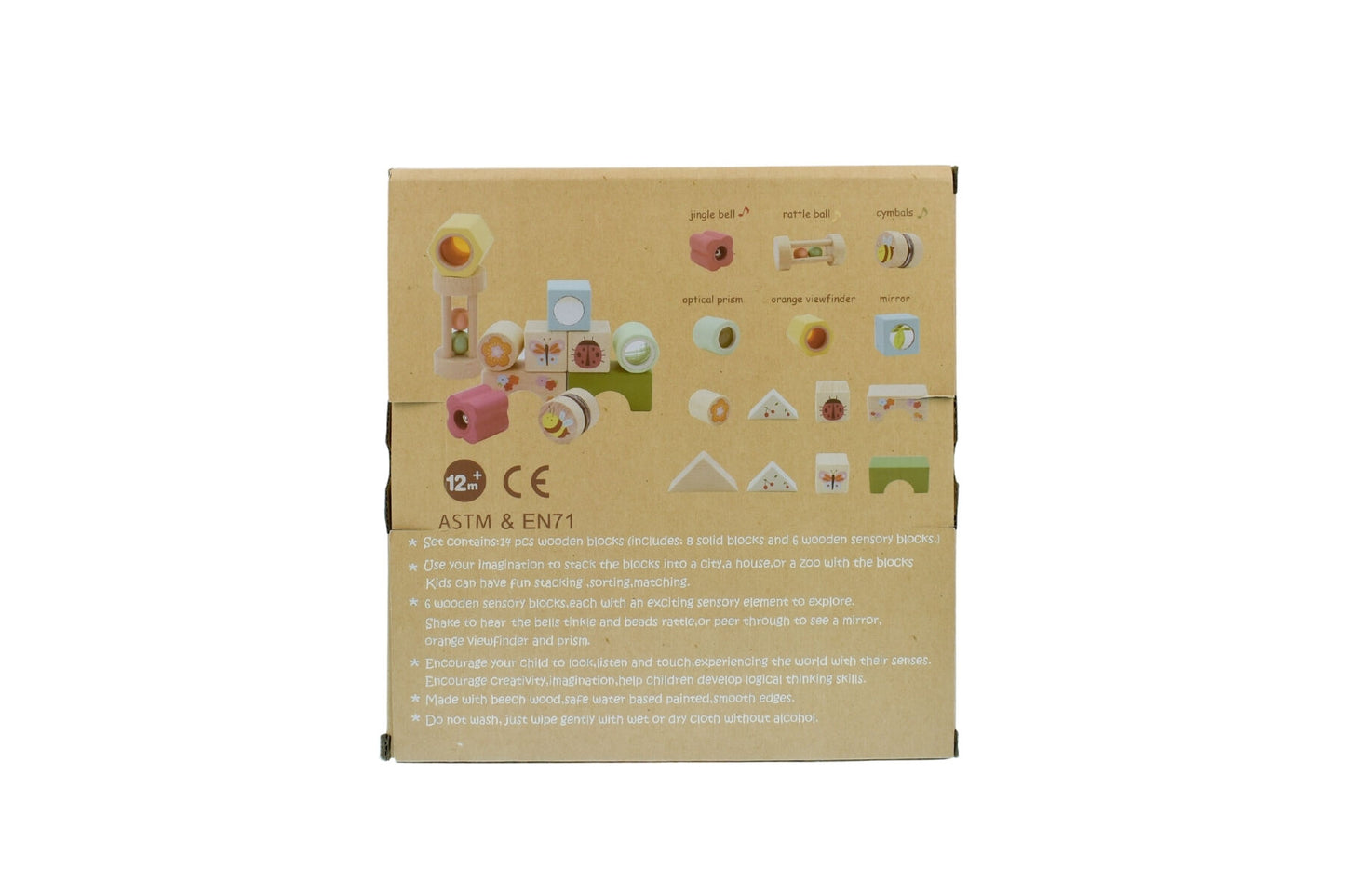 Wooden Spring Insect Activity Blocks