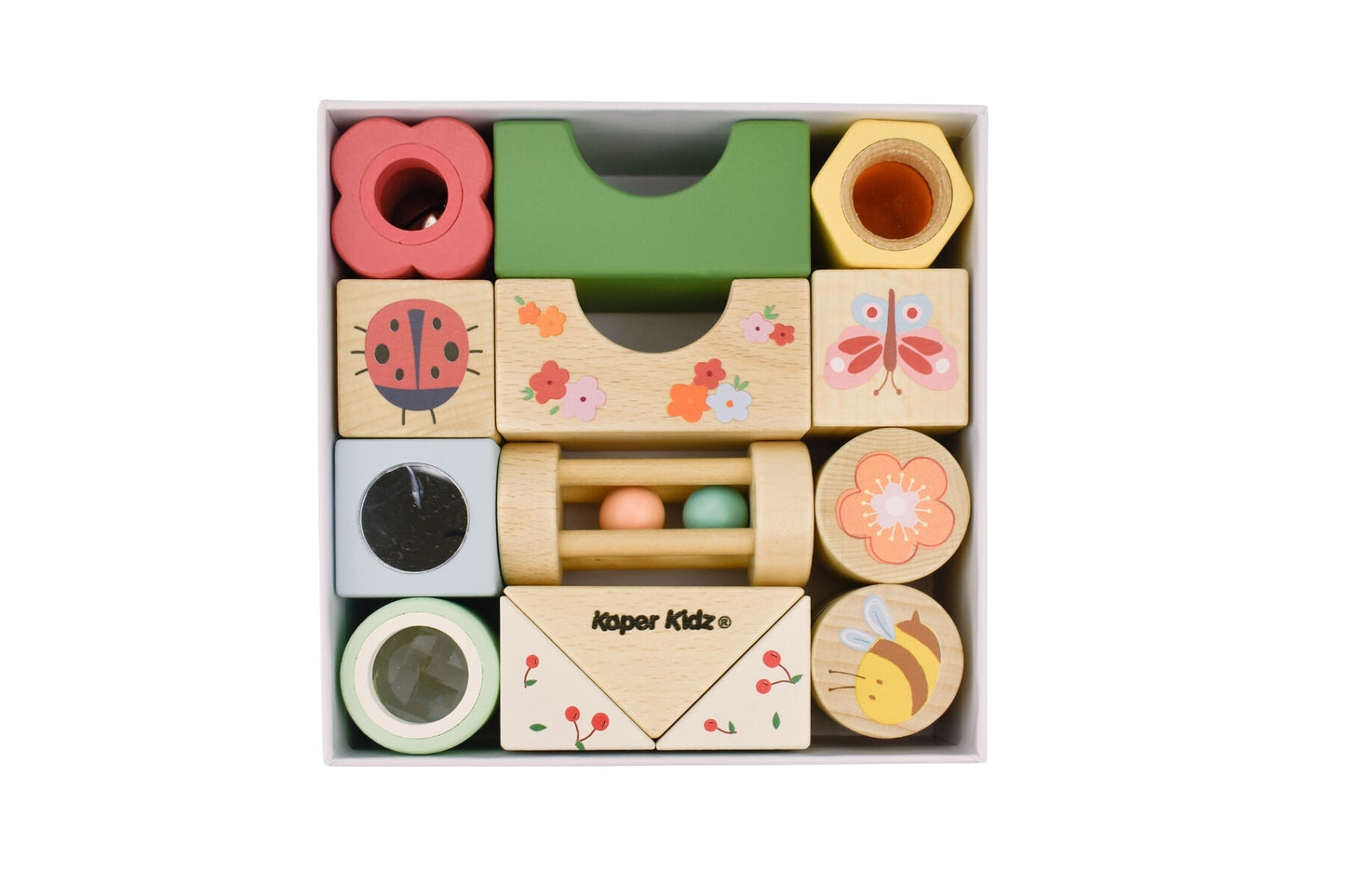 Wooden Spring Insect Activity Blocks