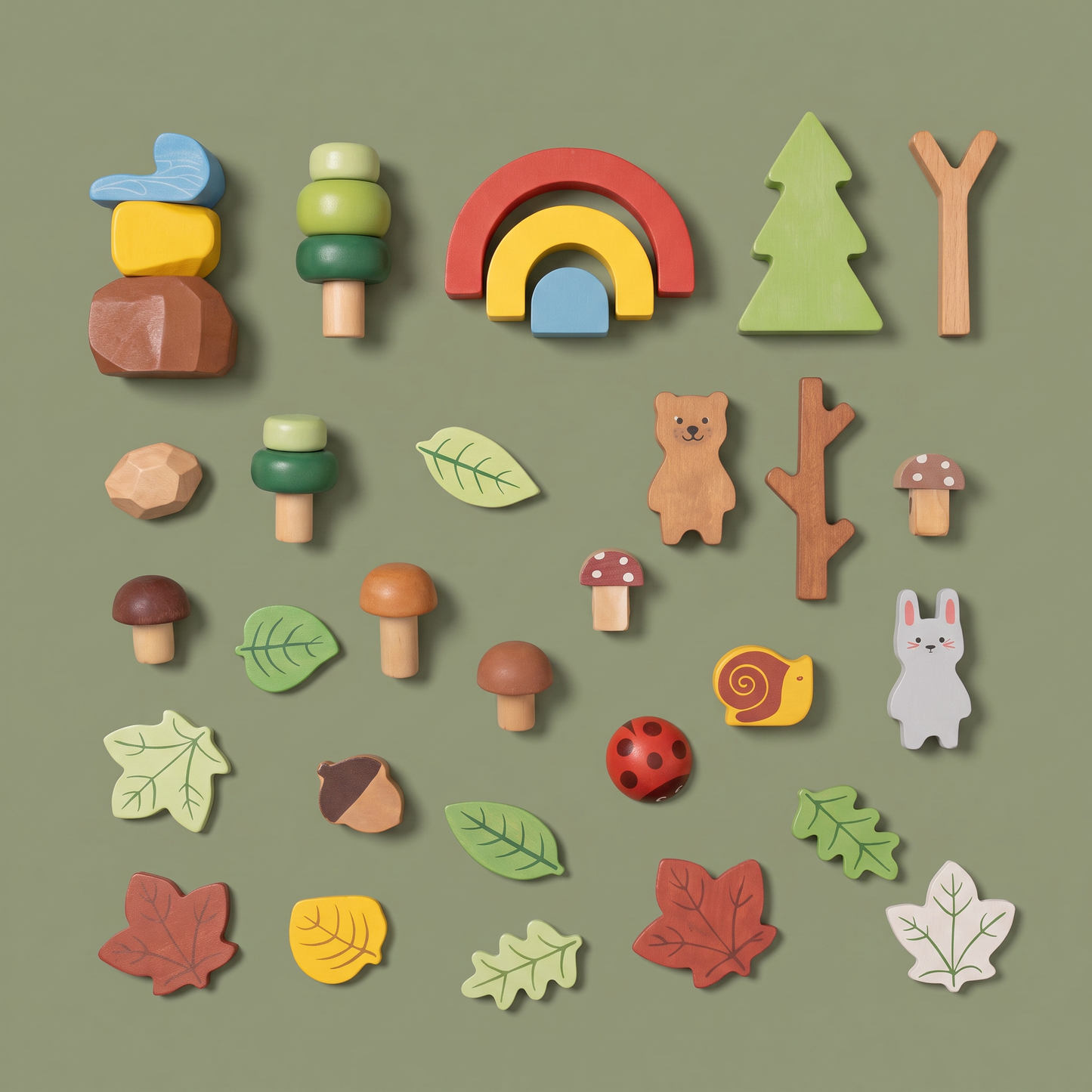 My Forest Friends Wooden Forest Set