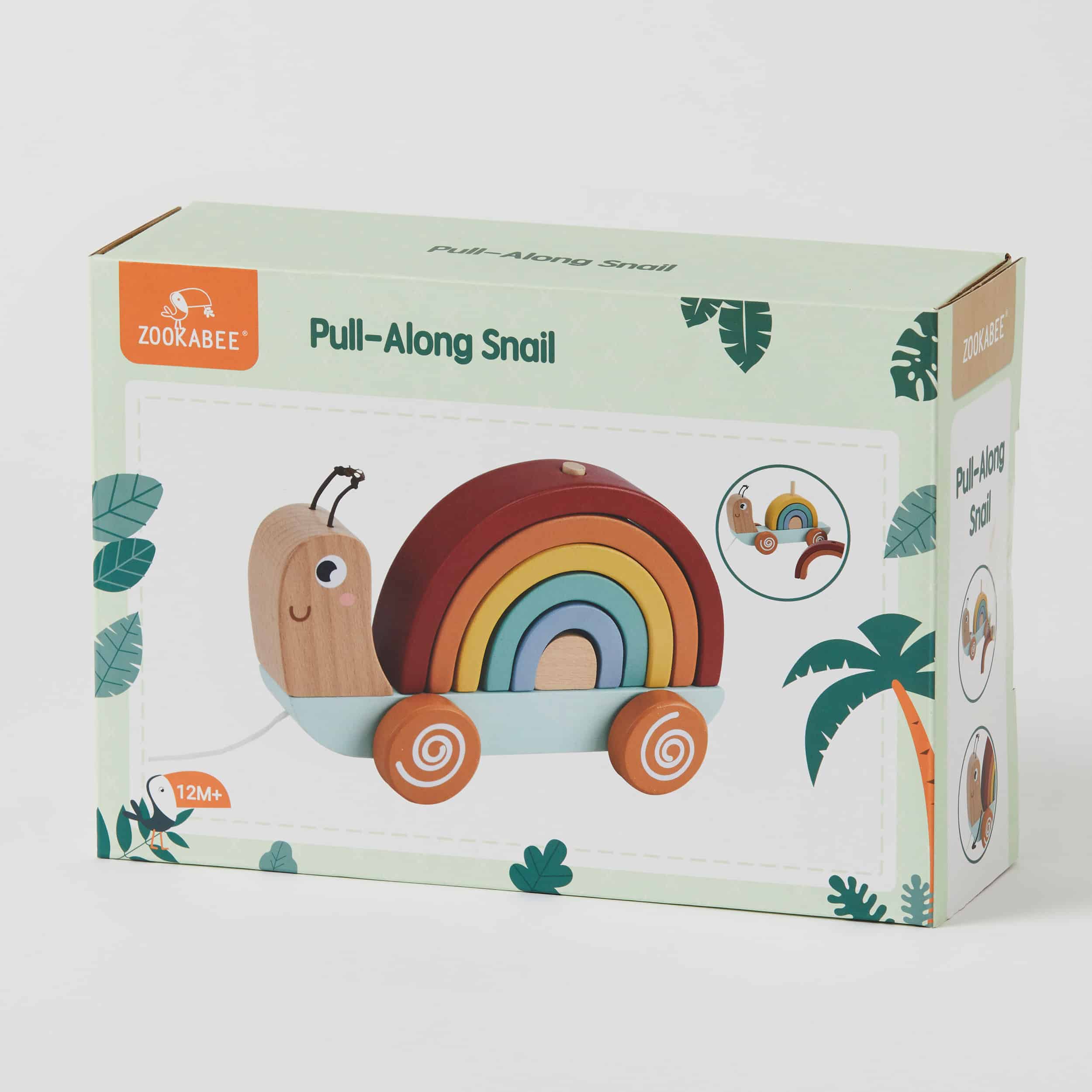 Wooden Pull-Along Snail