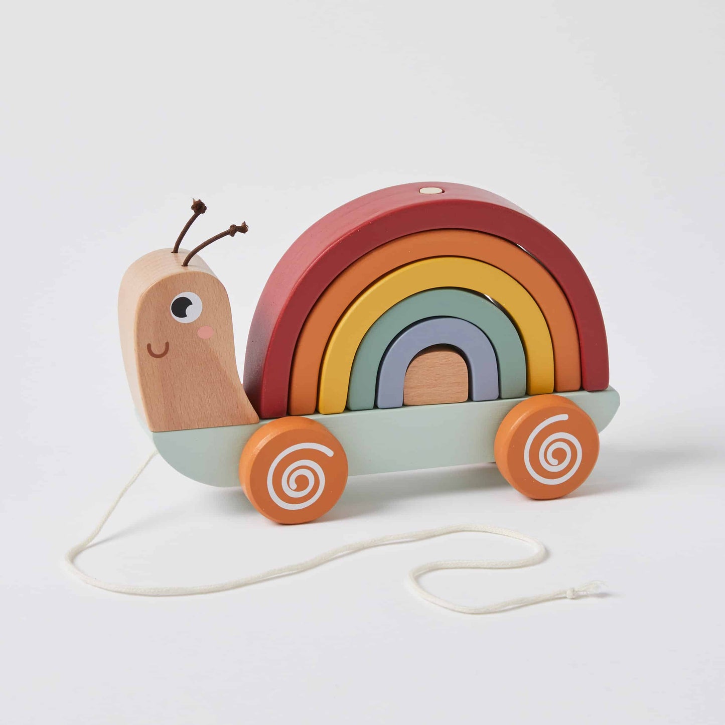 Wooden Pull-Along Snail