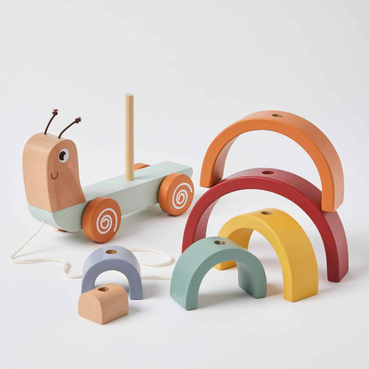 Wooden Pull-Along Snail