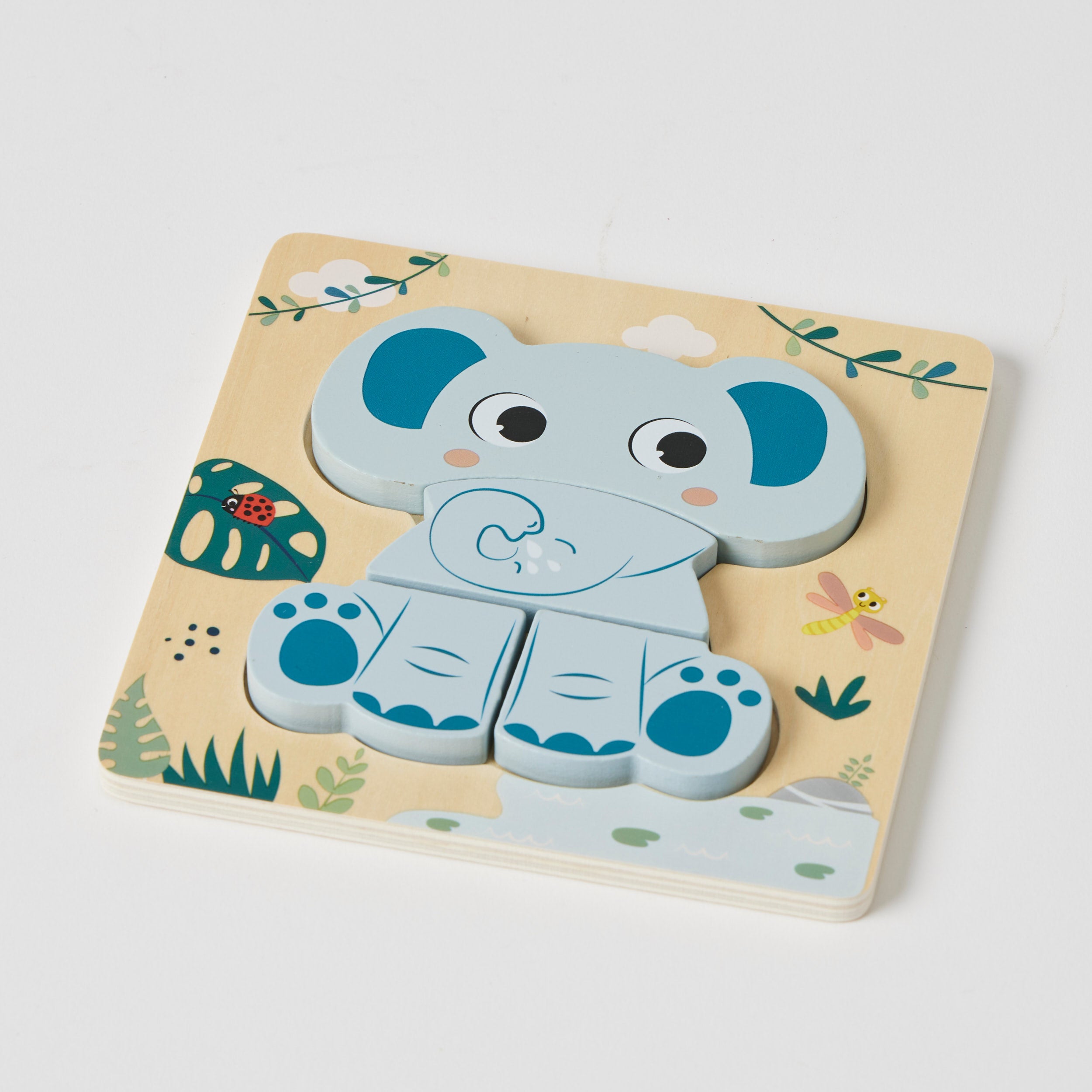 Wooden Elephant Small Puzzle