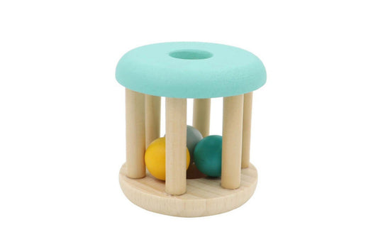 Wooden Rattle - Mint Green