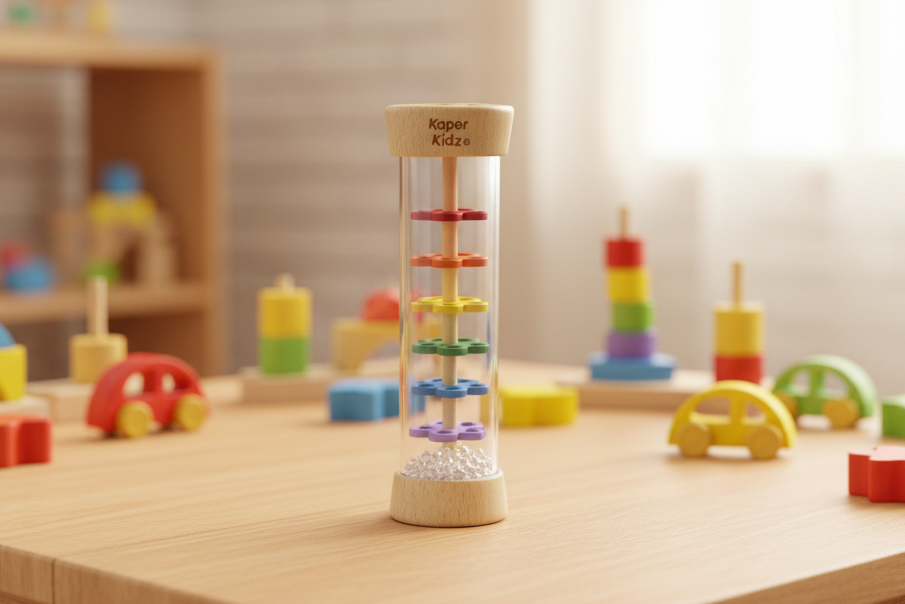 Wooden Bee Rainmaker Rattle