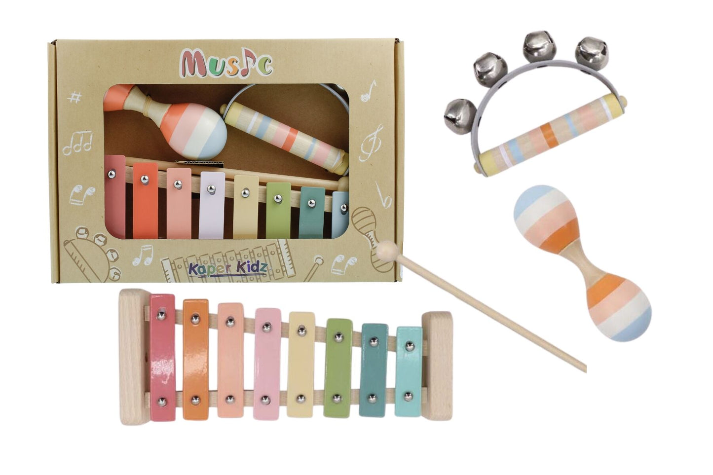 Wooden Music Set