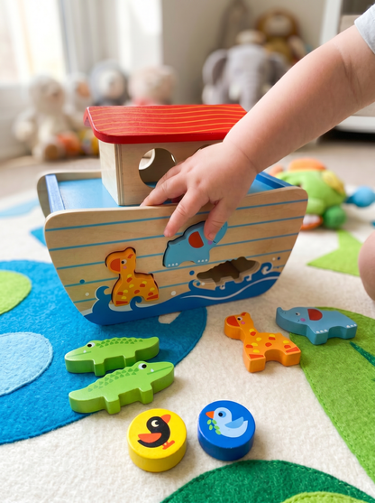 Wooden Noah's Ark Playset