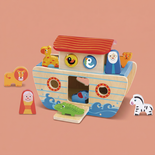 Wooden Noah's Ark Playset