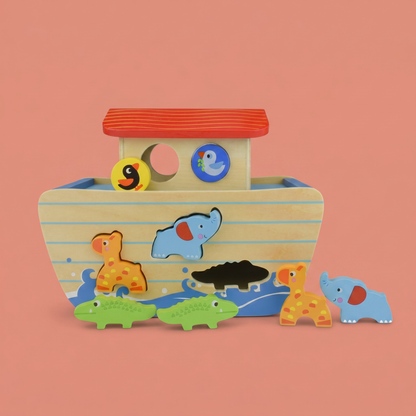 Wooden Noah's Ark Playset