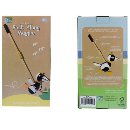 Push Along Magpie Wooden Toddler Toy