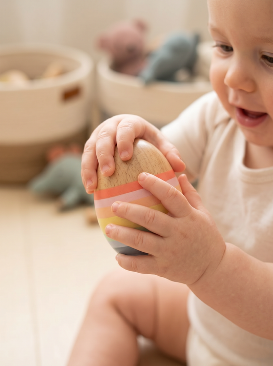 Rainbow Egg Shaker Maraca