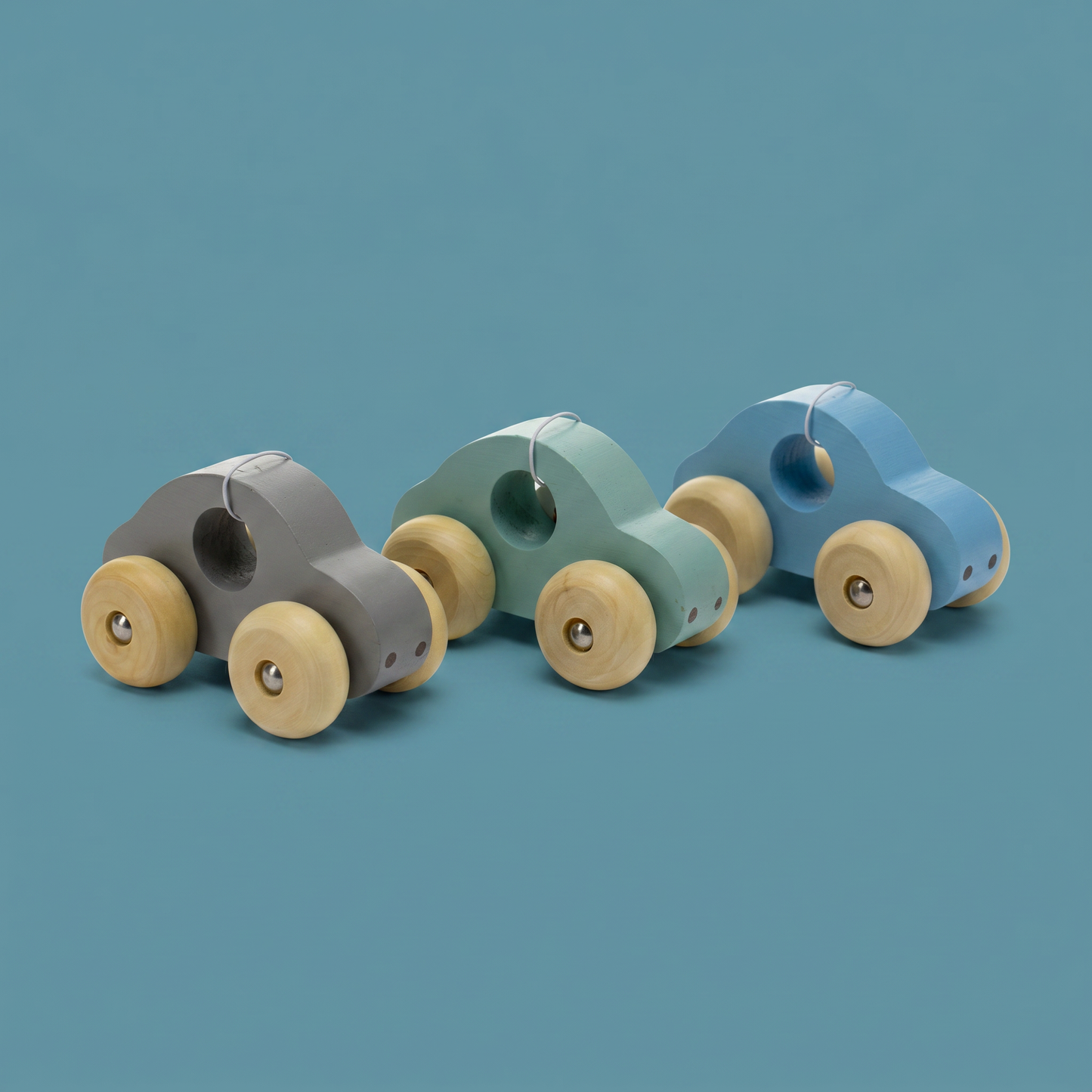 Simple Wooden Toy Car - Multi Colours