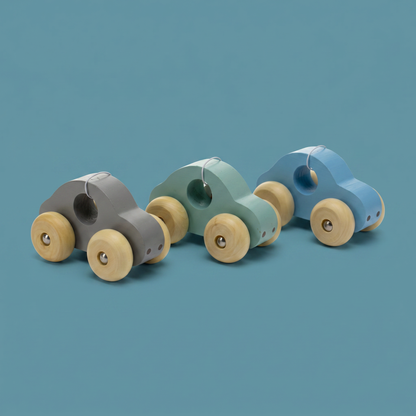 Simple Wooden Toy Car - Multi Colours