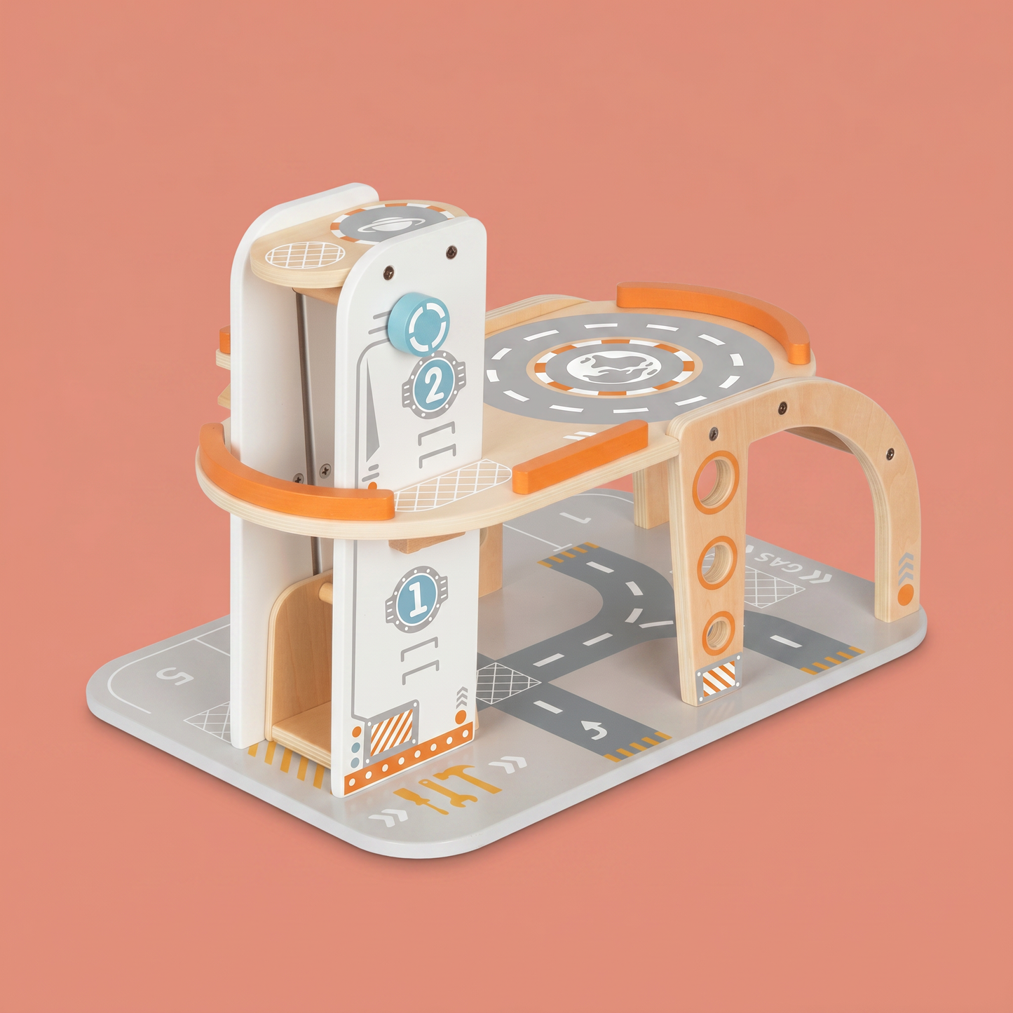 Wooden Space Station Playset
