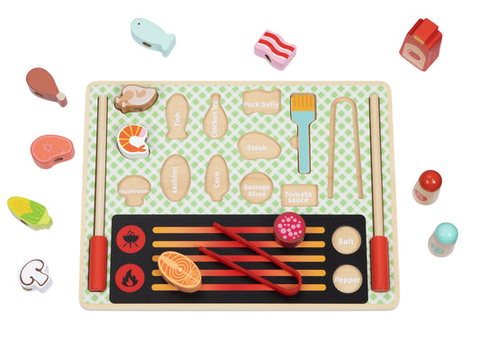 Wooden Grill Play Set