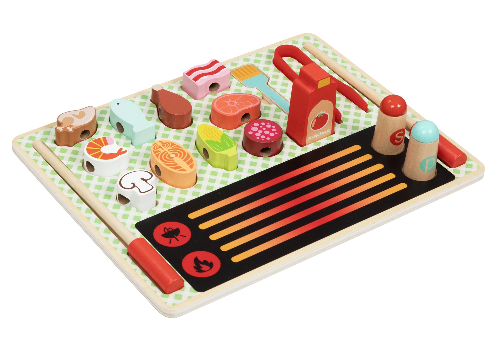 Wooden Grill Play Set