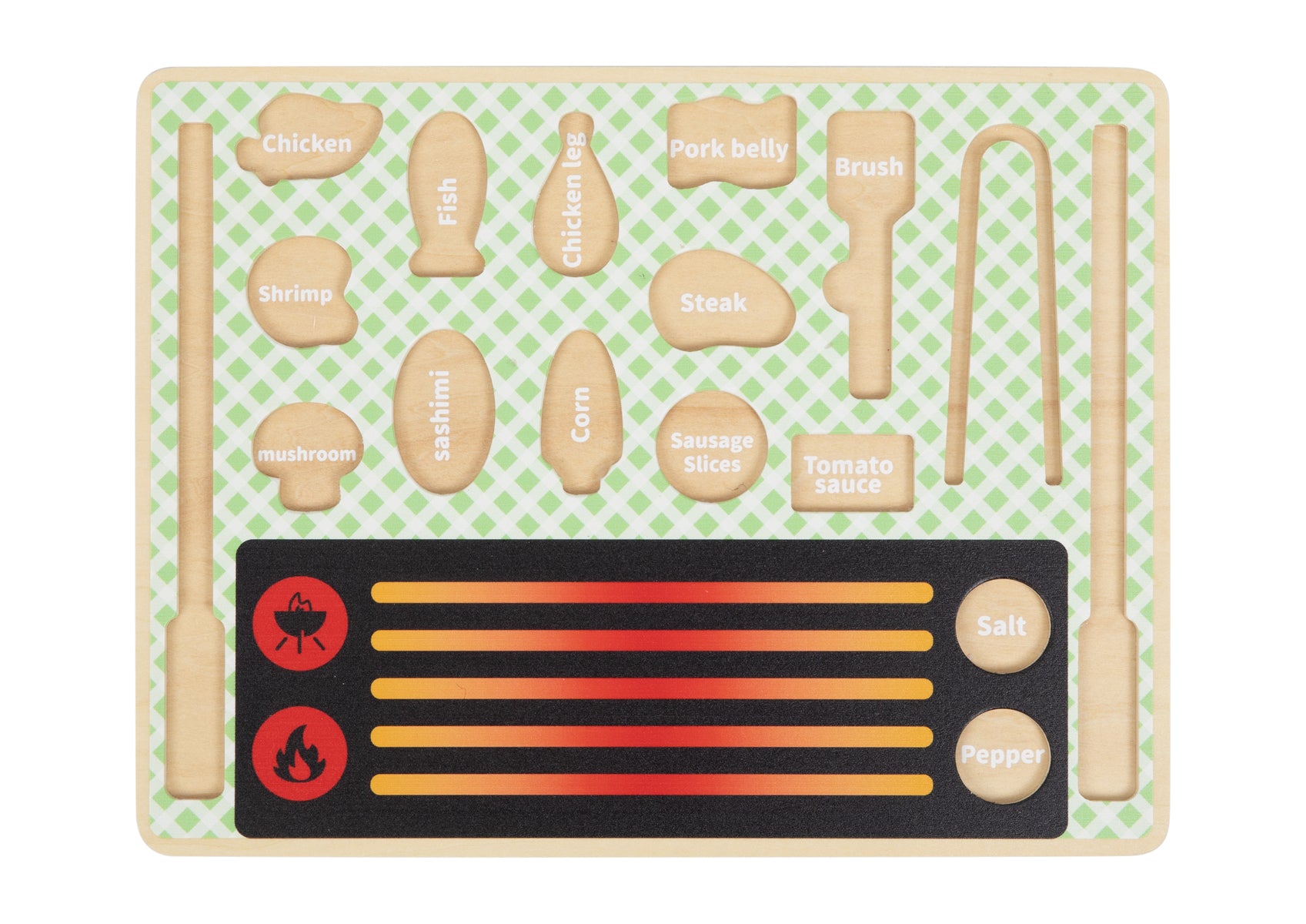 Wooden Grill Play Set