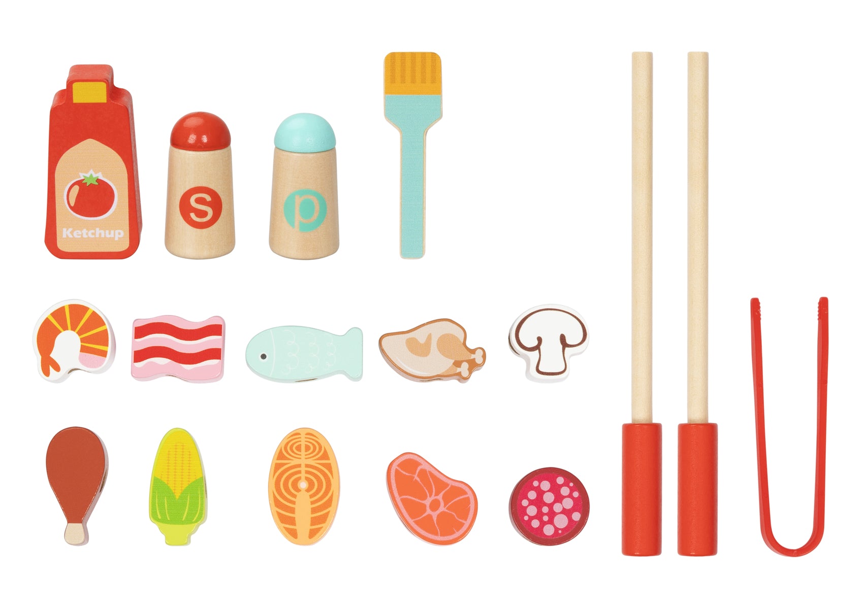 Wooden Grill Play Set