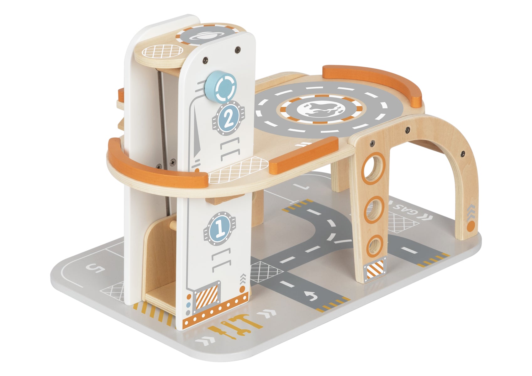 Wooden Space Station Playset - Multi-Level FSC-Certified Space Adventure Set