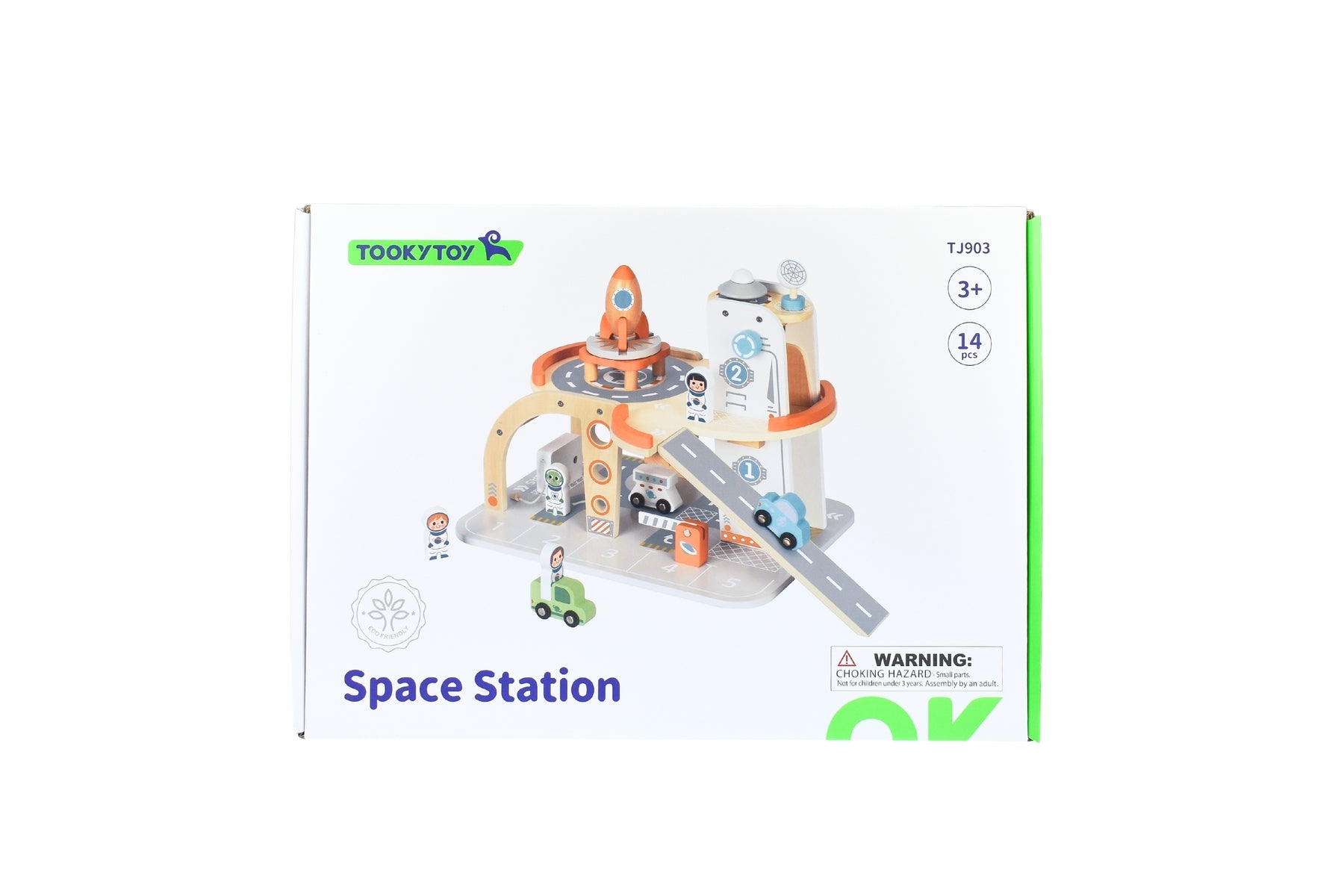 Wooden Space Station Playset - Multi-Level FSC-Certified Space Adventure Set
