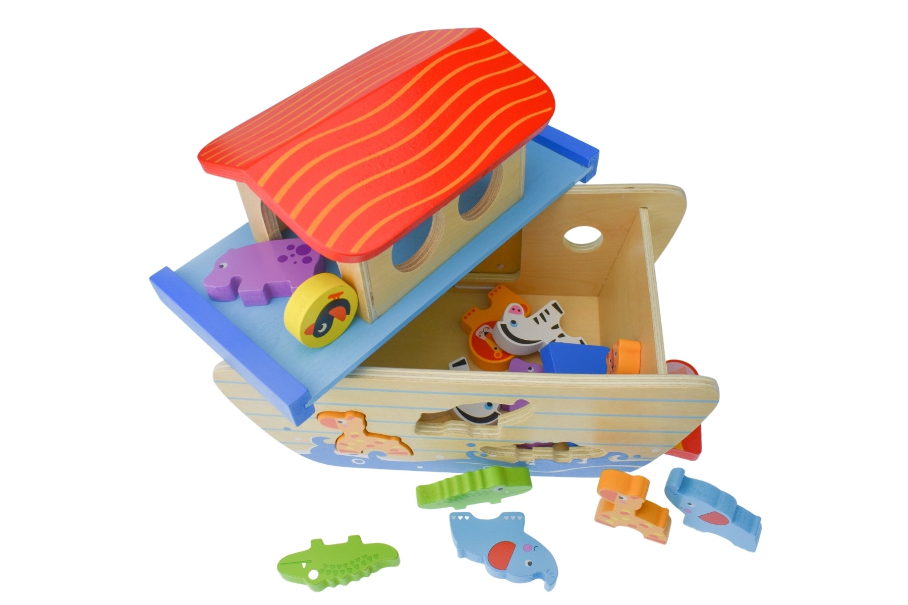 Wooden Noah's Ark Playset