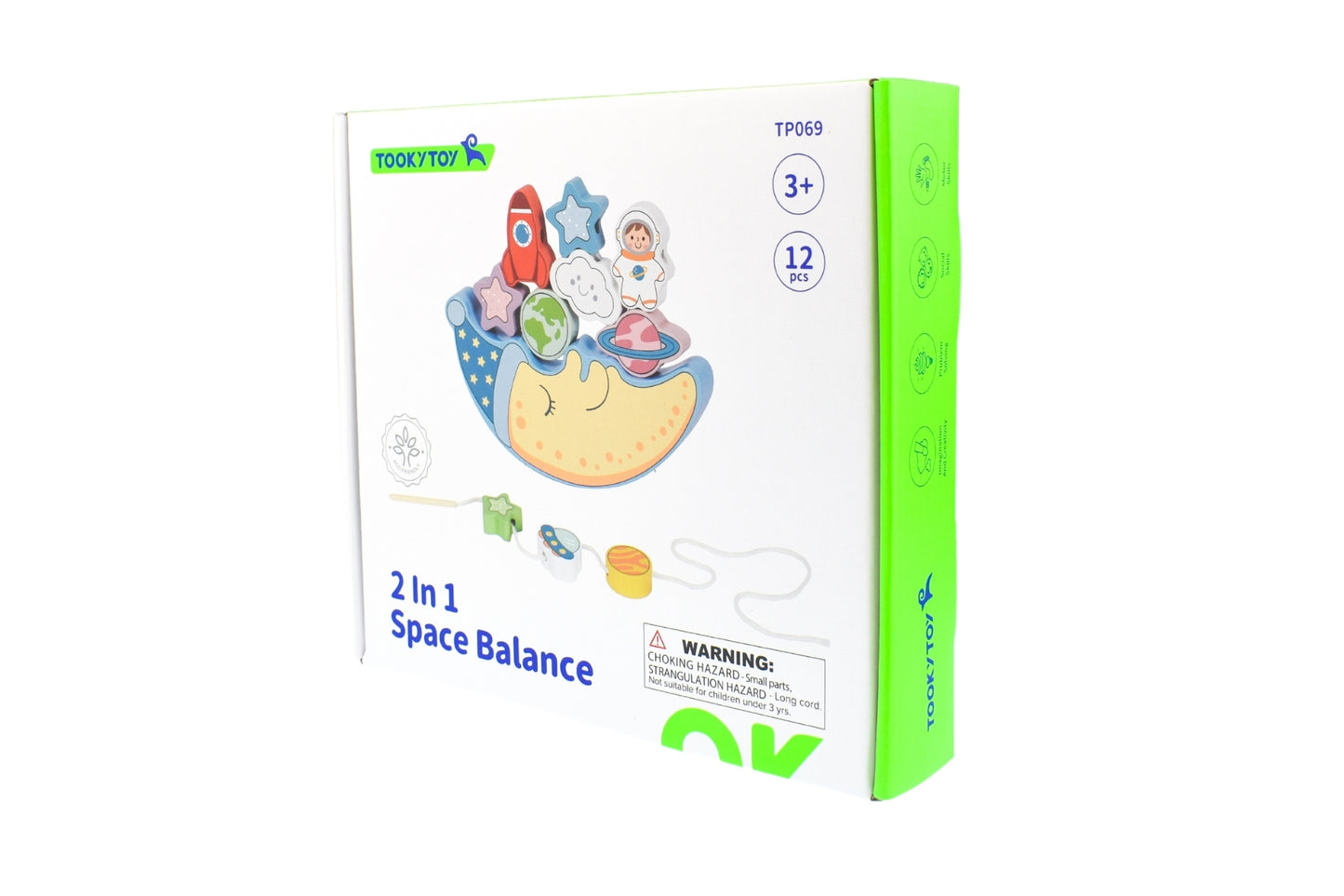 2‑in‑1 Space Balance & Lacing Set – Fine‑Motor Learning Toy