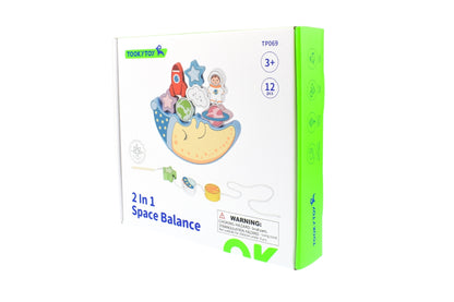 2‑in‑1 Space Balance & Lacing Set – Fine‑Motor Learning Toy