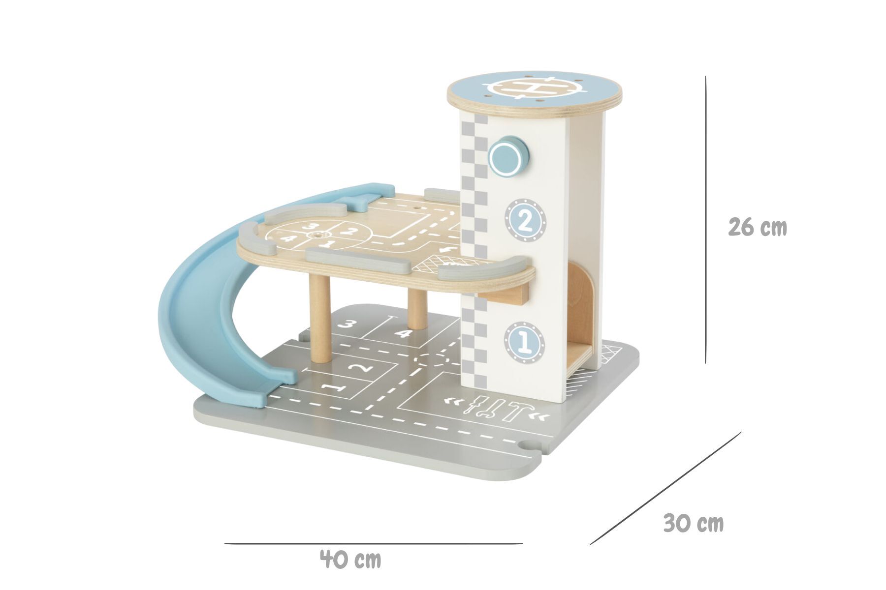Wooden Parking Garage Playset